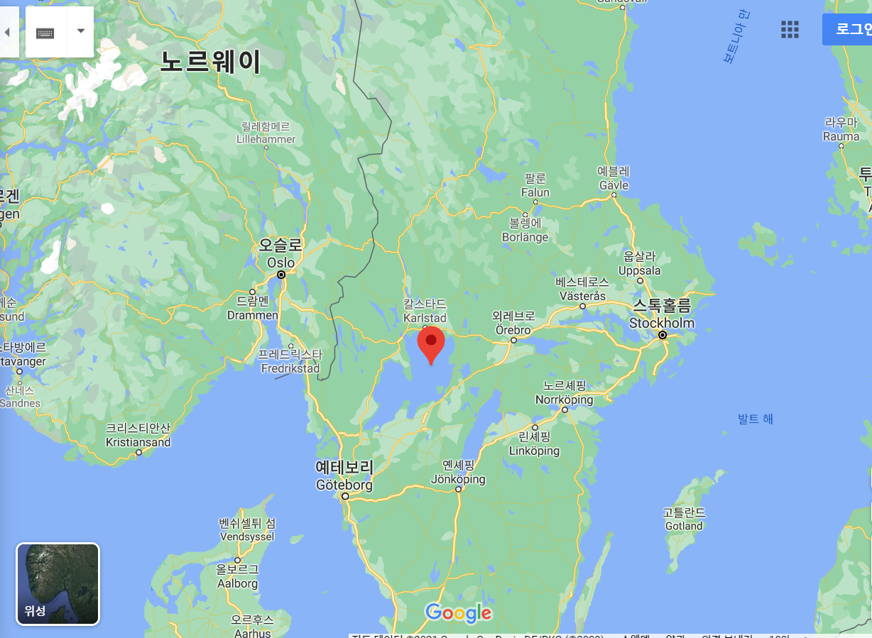 vanernmap.png 유럽에서 3번째로 크고 북유럽에서 가장 큰 호수, Vänern 산책