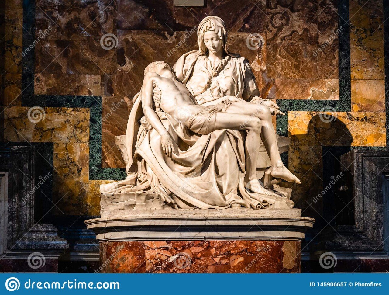 vatican-italy-december-la-pieta-pity-renaissance-sculpture-michelangelo-buonarroti-inside-st-peter-s-basilica-145906657.jpg 미켈란젤로와 레오나르도 다빈치의 자강두천 기싸움