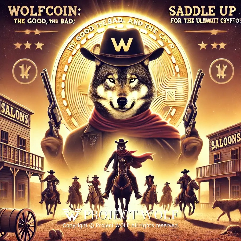 DALL·E 2024-10-13 13.57.39 - A parody movie poster in Western style featuring wolves dressed as cowboys in a desert showdow.jpg