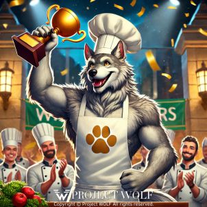 Wolf, the winner of the cooking contest