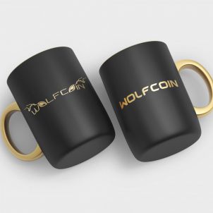 고급스러운 울프코인 머그컵 WOLFCOIN MUG