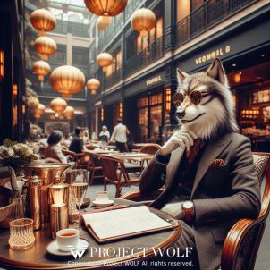 Project Wolf/ Wolf having a cup of tea in China