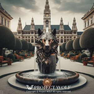 Project Wolf/ a fountain in the Wolfguru mansion