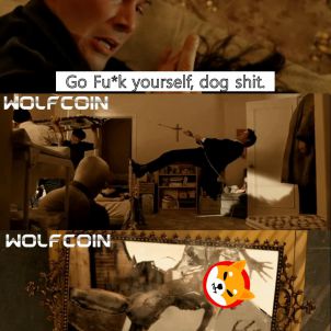 Normal people say "WOLFCOIN TO THE MOON"~!