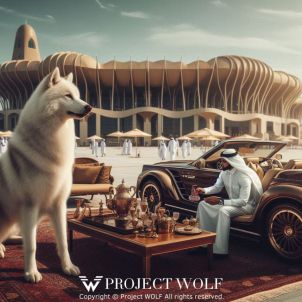 Project Wolf/ Arab bro with Wolf