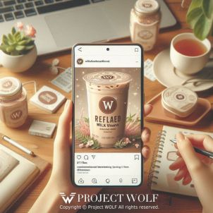 Project wolf 밀크티 홍보.