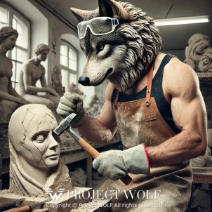 project WOLF/focused on the sculpture