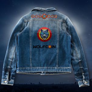 Wolfcoin blue jacket