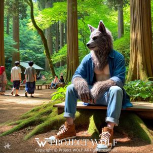 Project  Wolf /in the forest,