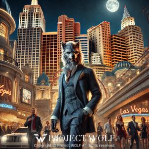 Project Wolf /nightscape of Las Vegas