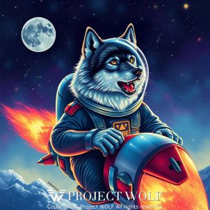 WOLFCOIN MEME rocket