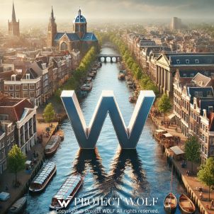 The Dutch city of Leiden Canals [WOLF]