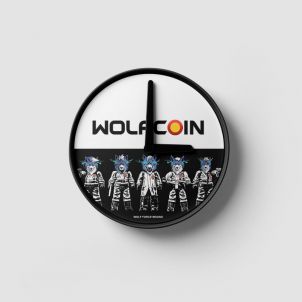 울프 벽걸이시계 WOLFCOIN CLOCK