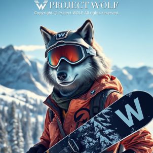 WOLFCOIN MEME Snowboard