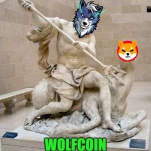 삼지창에 찔리는 시바이누 - WOLFCOIN