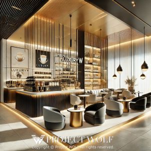 project WOLF/sophisticated and luxurious café