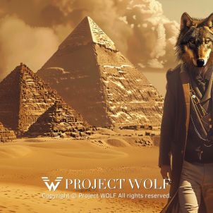 PROJECT WOLF!! The Wolf's Journey to the Pyramids of Giza!!