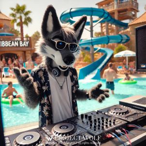 Cool summer DJ Wolf