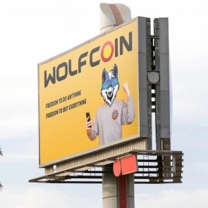 울프코인 외부홍보물 Wolfcoin external publicity material