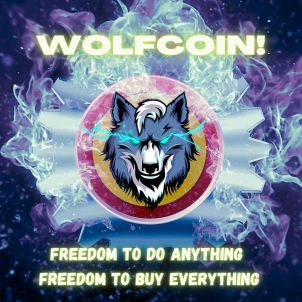 Wolfcoin image promotion white fire