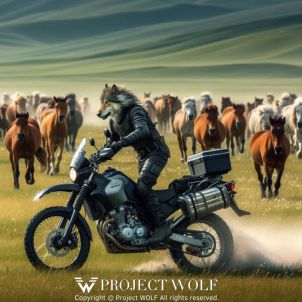 Project wolf / gallop through the Mongolian grasslands