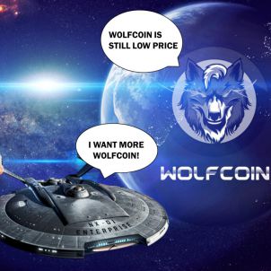 우주선이 울프코인을 추격매수 SPACESHIP CHASES AND BUYS WOLFCOIN