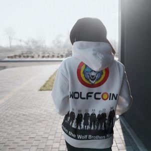 WOLFCOIN HOOD SHIRT