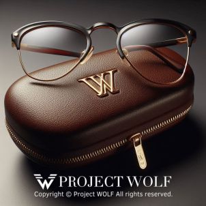 Project Wolf / W Gold Sunglasses Case