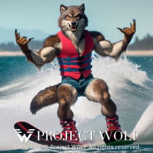 Project Wolf 수상스키를 즐기다.