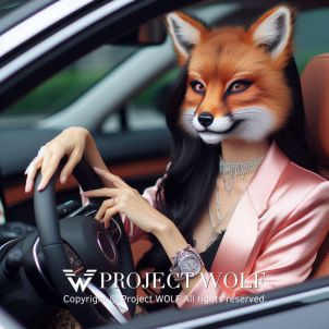 Project Wolf / Our fox driving a car