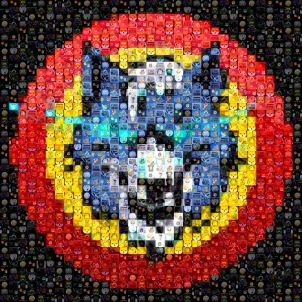 mosaic picture.WOLFCOIN