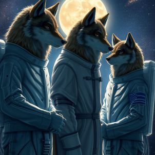 WOLFCOIN MEME space exploration