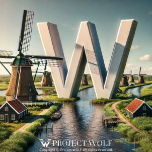 Kinderdijk Windmill Village, Netherlands [WOLF]