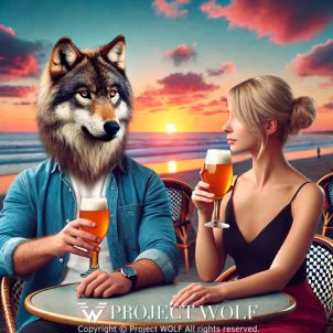 project WOLF/holding a beer leisurely