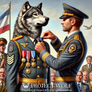 project WOLF/receiving a medal as a soldier