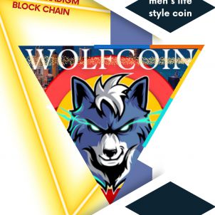 Men's life style coin "WOLFCOIN"