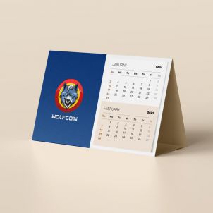 깔끔한 울프코인 달력 WOLFCOIN CALENDAR