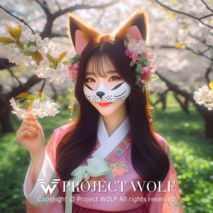 Project Wolf / Fox wearing Hanbok