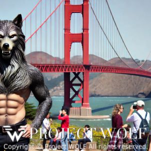 Project  Wolf / Wolf at Golden Gate Bridge