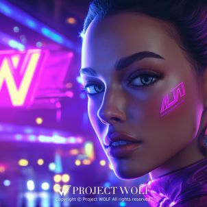 PROJECT WOLF!! Neon Dreams "W"!!