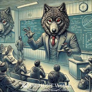 project WOLF/ giving a lecture to students