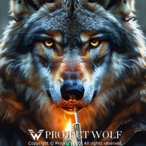 Project Wolf / a smoking wolf