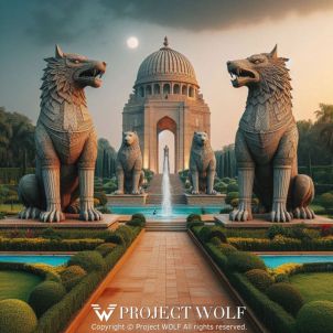 Project Wolf/ Wolf Statue, New Delhi, India