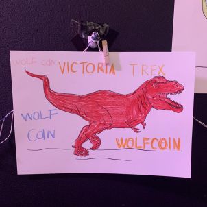 Victoria the T.REX with Wolfcoin!!