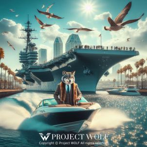 Project Wolf/ to ride a boat in the sea