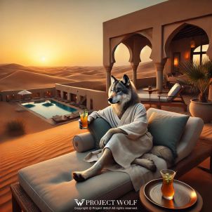 WOLFCOIN - A desert hotel is really nice