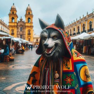 Project wolf / Wolf in a traditional costume