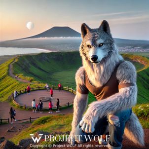 Project  Wolf / At the top of Hallasan Mountain.