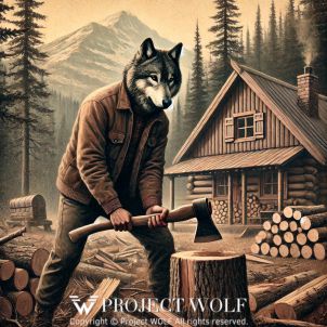 Project  Wolf / chopping wood