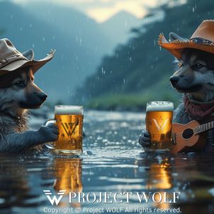 Project Wolf / Let's make it cool. Chinese characters for beer!